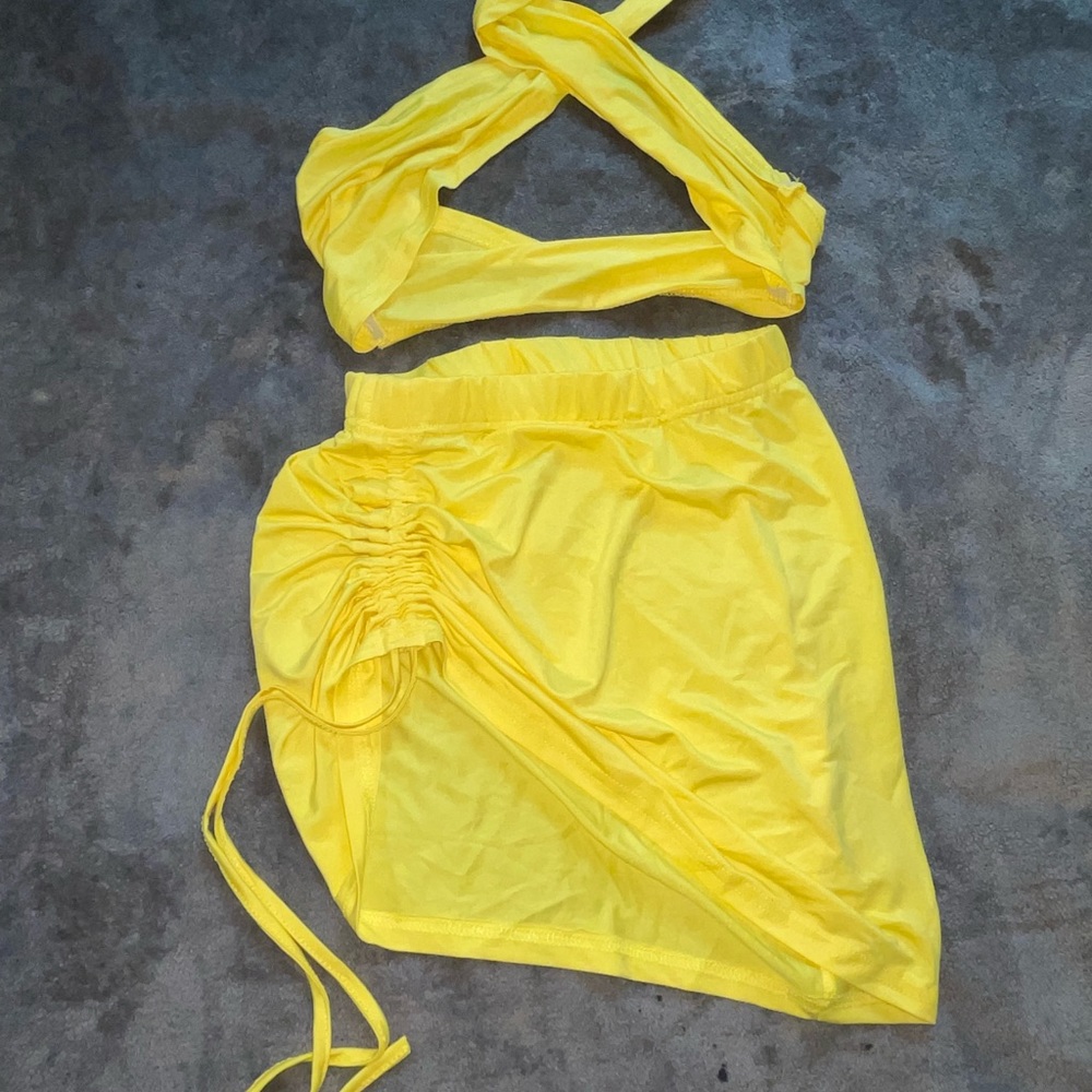 Yellow two piece set